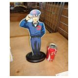 METAL GULF OIL MAN FIGURE