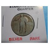 1928 STANDING LIBERTY QUARTER / BARELY READABLE