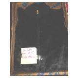 LADIES FUR VEST SZ MED