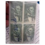 BLOCK OF 4 UNUSED STAMPS