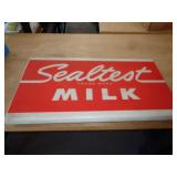 14"X24" SEALTEST MILK SIGN / PLASTIC