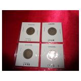 4 - "V" NICKELS