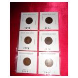 6 - INDIAN HEAD CENTS