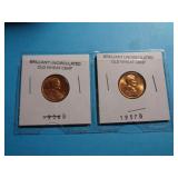 2 - BU WHEAT CENTS