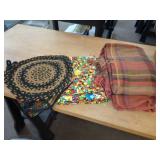 TABLE RUNNER, PLACE MAT & M&M CURTAINS