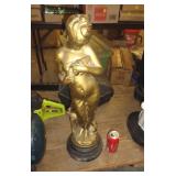STATUE / FEELS WOOD / MARKED ON BACK / 28" TALL