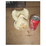 FENTON SIGNED 7" CUSTARD VASE