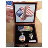 EAGLE LOCKBACK KNIFE & POCKET WATCH