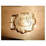 SWAN BELT BUCKLE