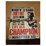 WOOD - MUHAMMAD ALI WALL DECOR 12X16