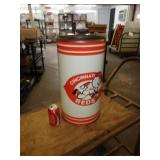 CINN. REDS METAL TRASH CAN
