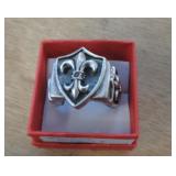STERLING SILVER RING SZ - 14