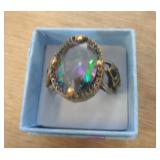 STERLING SILVER RING SZ - 14