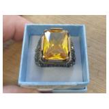 STERLING SILVER RING SZ - 13