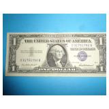 1957 BLUE SEAL $1 SILVER CERTIFICATE