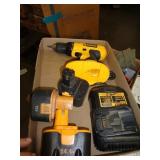 DEWALT DRILL & MIXED BATTERIES