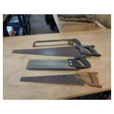 LOT OF HAND SAWS