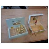 2 - MUSICAL JEWELRY BOXES