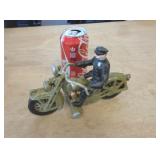 CAST IRON POLICE MOTOCYCLE