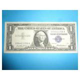 1957  BLUE SEAL $1 SILVER CERTIFICATE