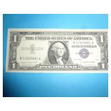 1957-A  BLUE SEAL $1 SILVER CERTIFICATE