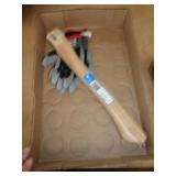 GLOVES & HAND AXE HANDLE