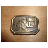 BELT BUCKLE - 1981 RALEIGHS RODEO