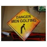 METAL SIGN - GOLF 8"X8"