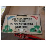 SLATE WALL DECOR 6"X11" - GOLF