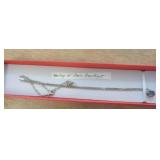 STERLING SILVER - 16" CHAIN W AMETHYST STONE