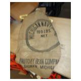 NAVY BEANS BURLAP SACK