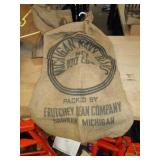 NAVY BEANS BURLAP SACK