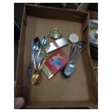 SPOONS, WATCHES & MISC