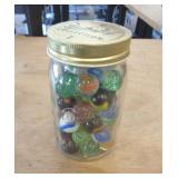 BUTTERFLY JAR OF SHOOTER MARBLES