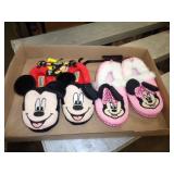KIDS DISNEY HOUSE SHOES SZ - 9/10 & 11/12