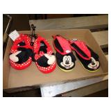 KIDS DISNEY HOUSE SHOES SZ - 7/8 & 9/10