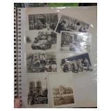 PHOTO ALBUM W MILITARY PHOTOS & POSTCARDS