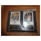 MAGIC JOHNSON & LARRY BIRD CARD PLAQUE