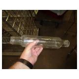 GLASS ROLLING PIN / CHIPPED