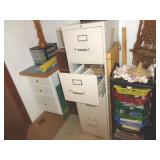 WHOLE CORNER OF SEWING ITEMS INCL CABINETS / BM