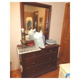 DRESSER W MIRROR 34" T X 44" L / BDRM1