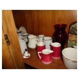 MIDDLE SHELF GLASSWARE & MISC / DR