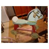 TOY WOOD RIDE ON HORSE / BM
