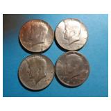 4 - KENNEDY HALF DOLLARS