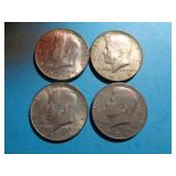 4 - KENNEDY HALF DOLLARS