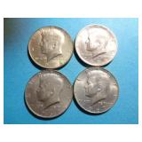 4 - KENNEDY HALF DOLLARS