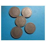 5 "V" NICKELS