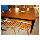 TABLE & 4 CHAIRS 30"TX36"WX48"L / BM