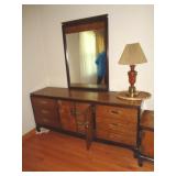 DRESSER W MIRROR 30" T X 70" L / BDRM2