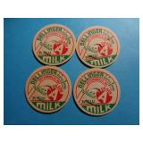 MILK CAPS -DELLINGER DAIRY JEFFERSONVILLE INDIANA